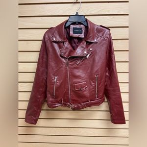 NWOT LY VAREY LIN GORGEOUS WOMEN BIKER JACKET SIZE LARGE